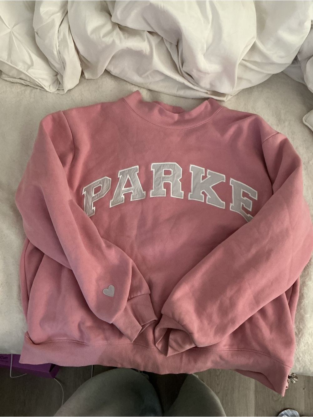 Parke blush Valentine’s Day drop mockneck - Women's Comfortable Pullover